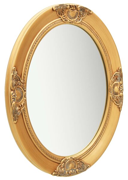 Wall Mirror Baroque Style 50x60 cm Gold