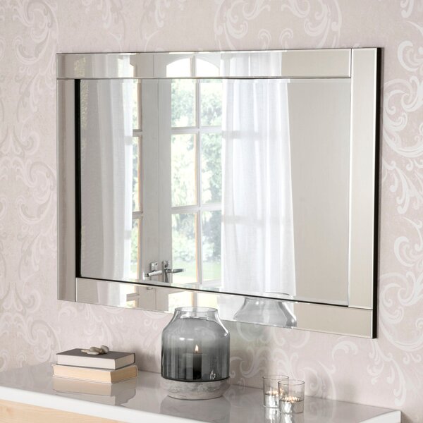 Yearn Simple Contemporary Mirror Black/Clear