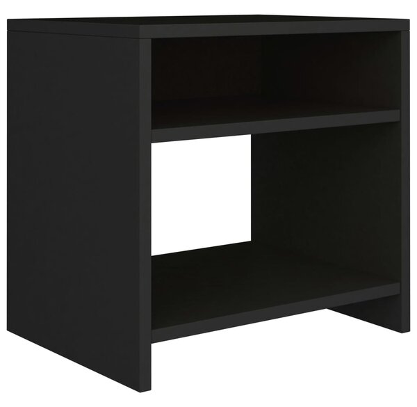 Bedside Cabinet Black 40x30x40 cm Engineered Wood