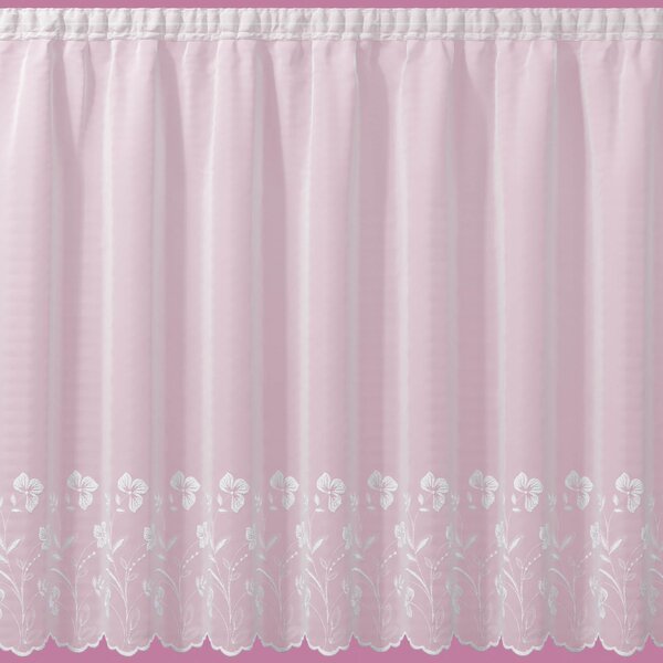 By the Metre Eden Slot Top Voile Fabric Pink