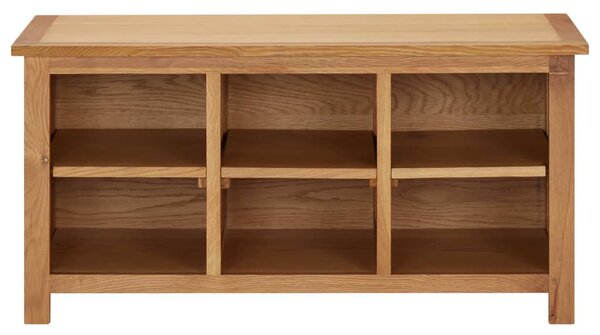 Shoe Rack 90x37x45 cm Solid Oak Wood