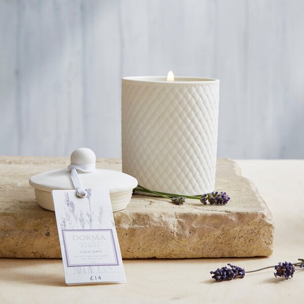 Lavender & Camomile Soy Wax Candle Beige