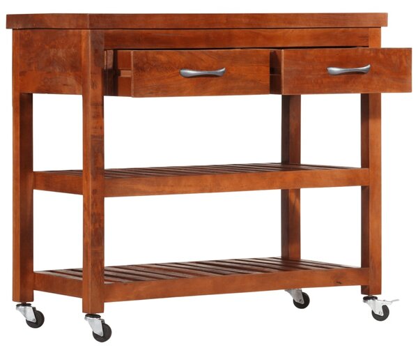 Kitchen Trolley 100x48x89 cm Solid Acacia Wood