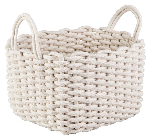 Rope Weave Basket - White