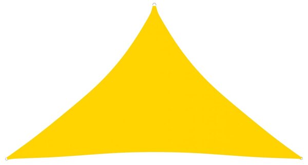 Sunshade Sail Oxford Fabric Triangular 4x4x5.8 m Yellow