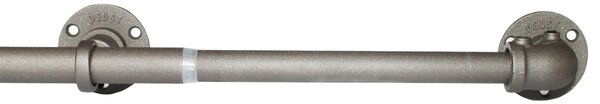 Islington Gunmetal Extendable Curtain Pole Dia. 22/25mm Grey
