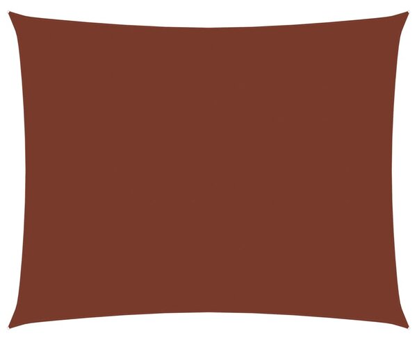 Sunshade Sail Oxford Fabric Rectangular 2x3.5 m Terracotta