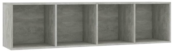 Book Cabinet/TV Cabinet Concrete Grey 143x30x36 cm