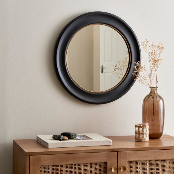 Hanna Wall Mirror 40cm Black