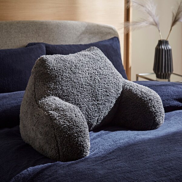 Teddy Bear Charcoal Cuddle Cushion Grey