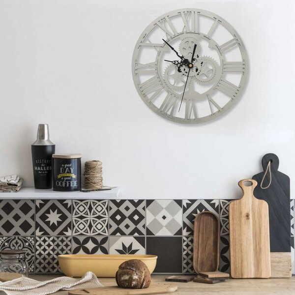 Wall Clock Silver 30 cm Acrylic