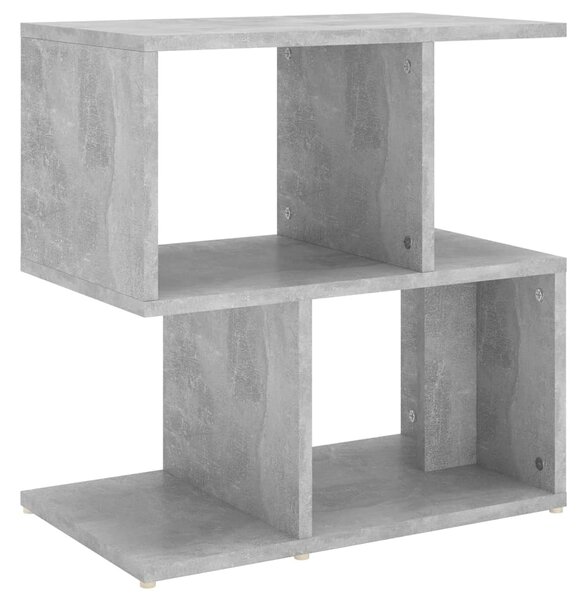 Bedside Cabinet Concrete Grey 50x30x51.5 cm Engineered Wood