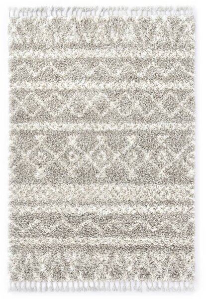 Rug Berber Shaggy PP Sand and Beige 140x200 cm