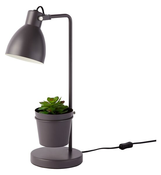 House Beautiful Bobby Plant Task Lamp - Grey