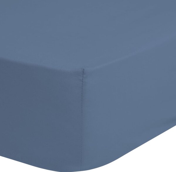 Good Morning Jersey Fitted Sheet 180x220 cm Ice Blue
