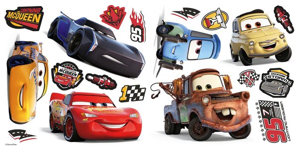 Disney Cars Wall Stickers Mutli Coloured