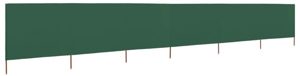 6-panel Wind Screen Fabric 800x80 cm Green