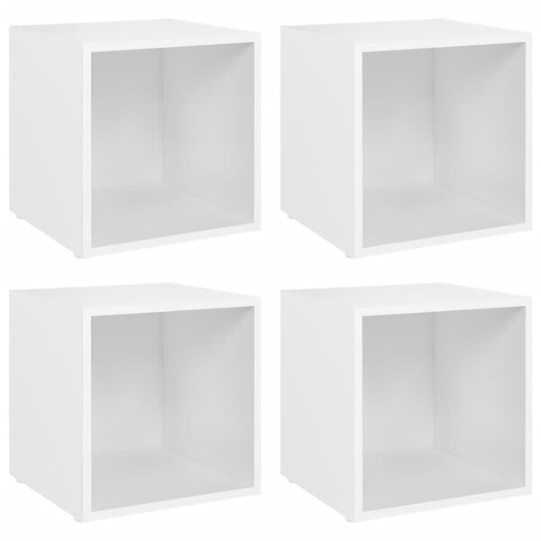 TV Cabinets 4 pcs White 37x35x37 cm Engineered Wood