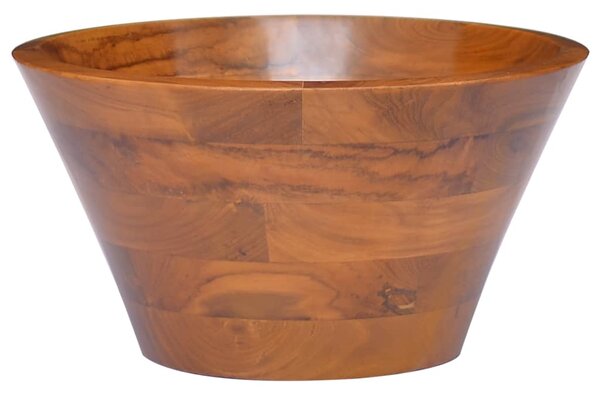 Basin Solid Teak Wood Φ40x20 cm