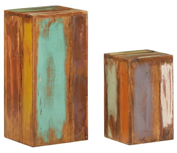Plant Stands 2 pcs Solid Reclaimed Wood