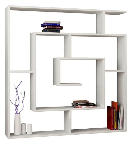 Homemania Bookcase Labirent 125x22x129 cm White