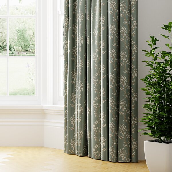 Blickling Made to Measure Curtains Green/Brown