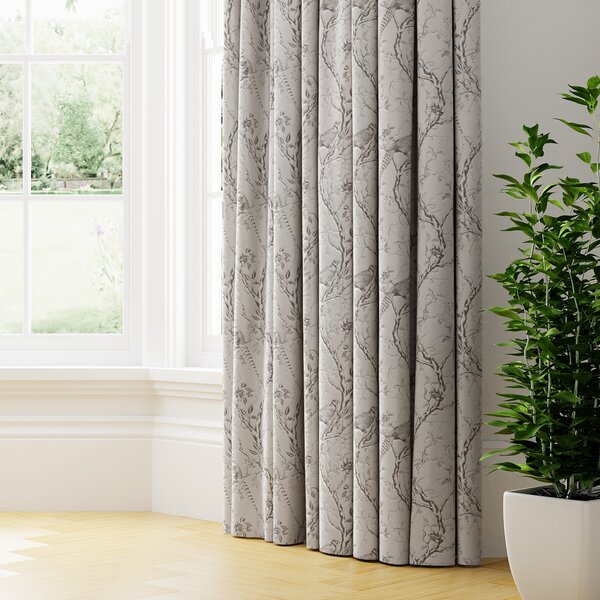 Adlington Made to Measure Curtains Black/Grey