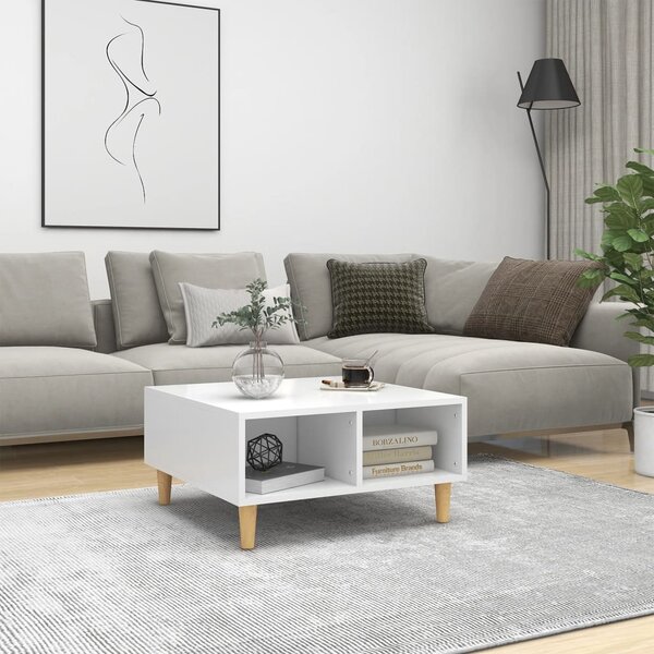 Coffee Table White 60x60x30 cm Engineered Wood