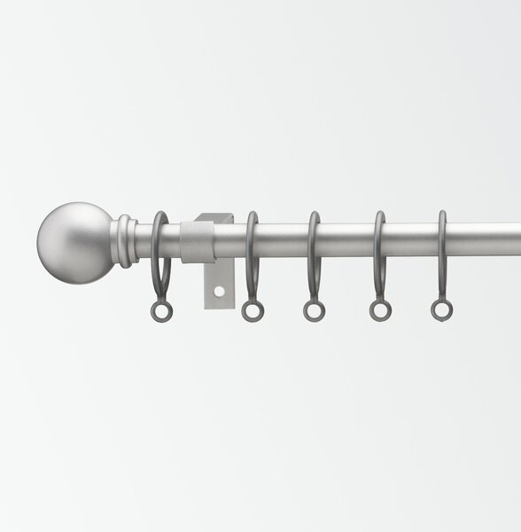 Universal Extendable Curtain Pole Dia. 13/16mm Silver