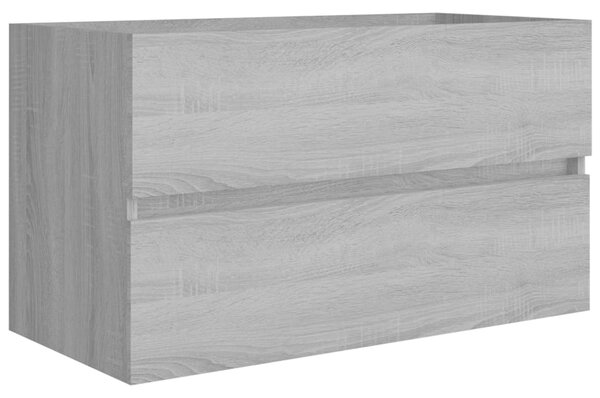 Sink Cabinet Grey Sonoma 80x38.5x45 cm Engineered Wood