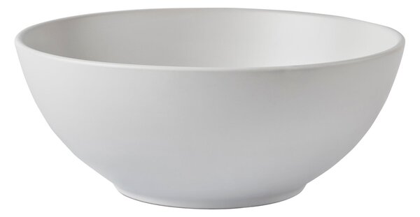 Stoneware Natural Serving Bowl White
