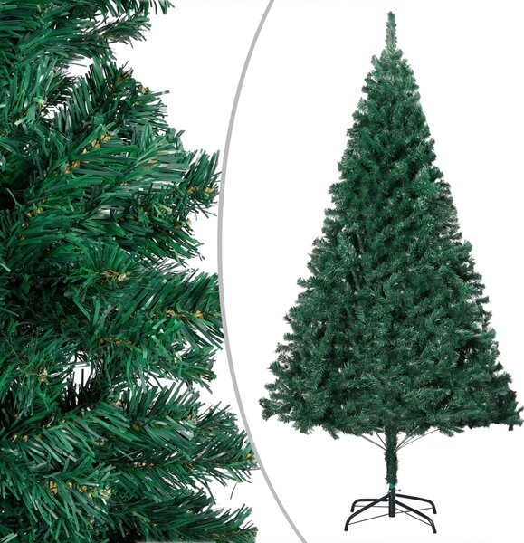 Artificial Pre-lit Christmas Tree with Ball Set Green 180 cm PVC