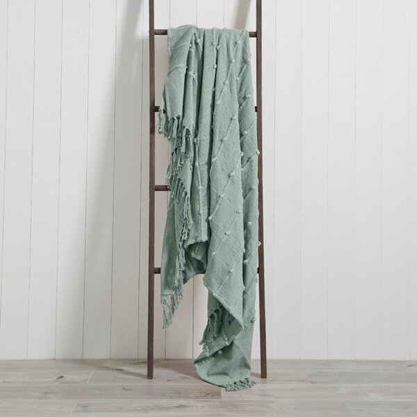 Furn. Motti 140cm x 180cm Throw Green