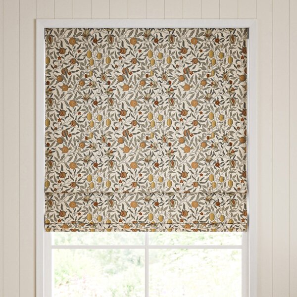 William Morris Fruit Made To Measure Roman Blind Flax
