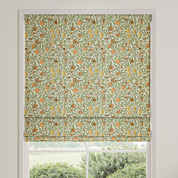 William Morris Fruit Made To Measure Roman Blind Lichen