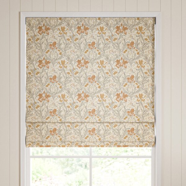 William Morris Iris Made To Measure Roman Blind Honey