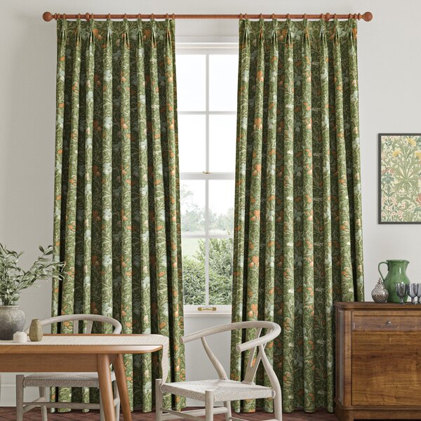 William Morris Iris Made To Measure Curtains Moss