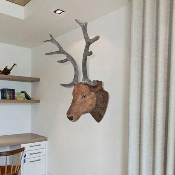 Deer Head Wall Mounted Decoration Natural Looking