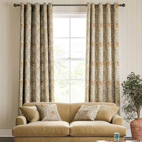 William Morris Iris Made To Measure Curtains Honey