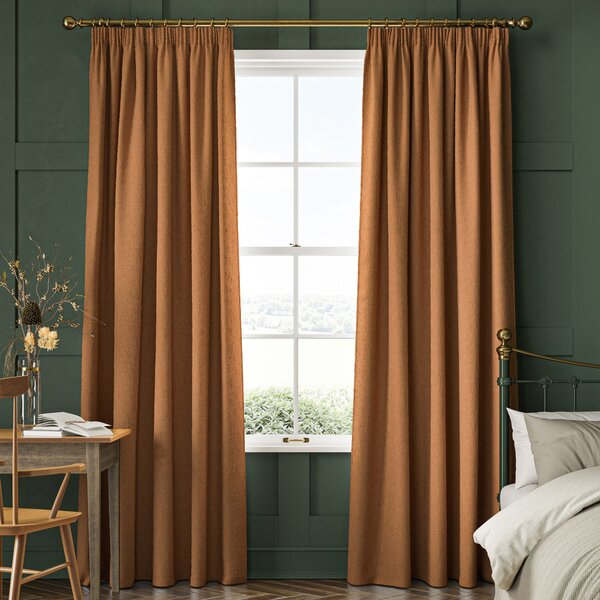 William Morris Reed Made To Measure Curtains Terracotta