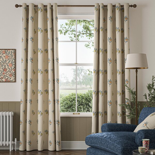 William Morris Fruit Embroidery Made To Measure Curtains River