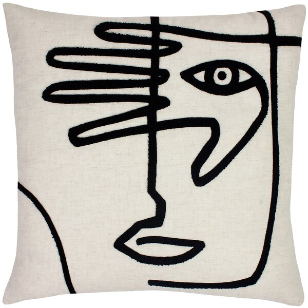 Abstract Face Cushion - 43x43cm