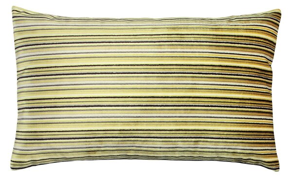 Cut Velvet Horiz Stripe Cushion - 30x50cm