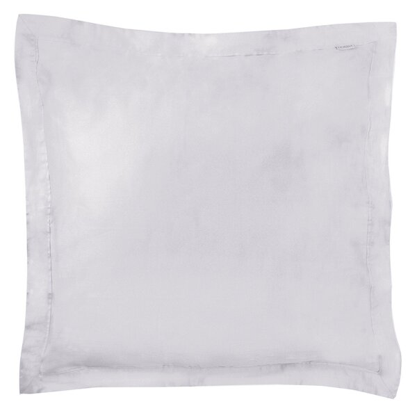 Dorma 500 Thread Count 100% Cotton Sateen Plain Continental Square Pillowcase Silver
