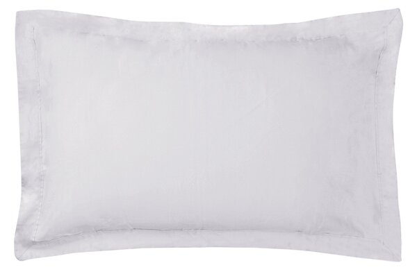 Dorma 500 Thread Count 100% Cotton Sateen Plain Oxford Pillowcase Grey