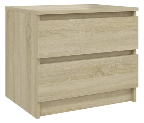 Bed Cabinet Sonoma Oak 50x39x43.5 cm Engineered Wood