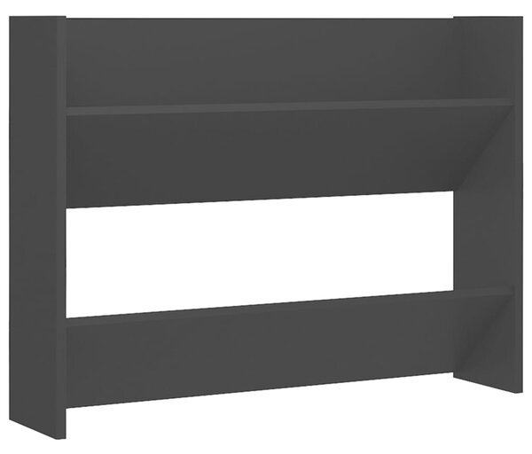 Wall Shoe Cabinet Black 80x18x60 cm Engineered Wood