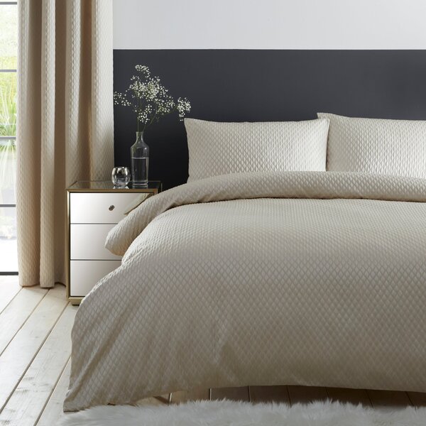 Cassie Gold Duvet Cover and Pillowcase Set