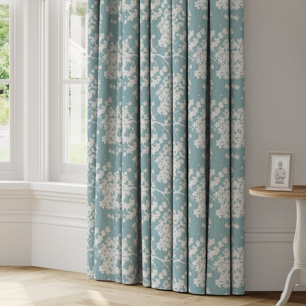 Darcey Made to Measure Curtains Green/White