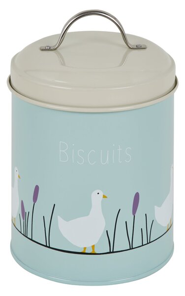 Lucy Goose Metal Biscuits Holder Blue